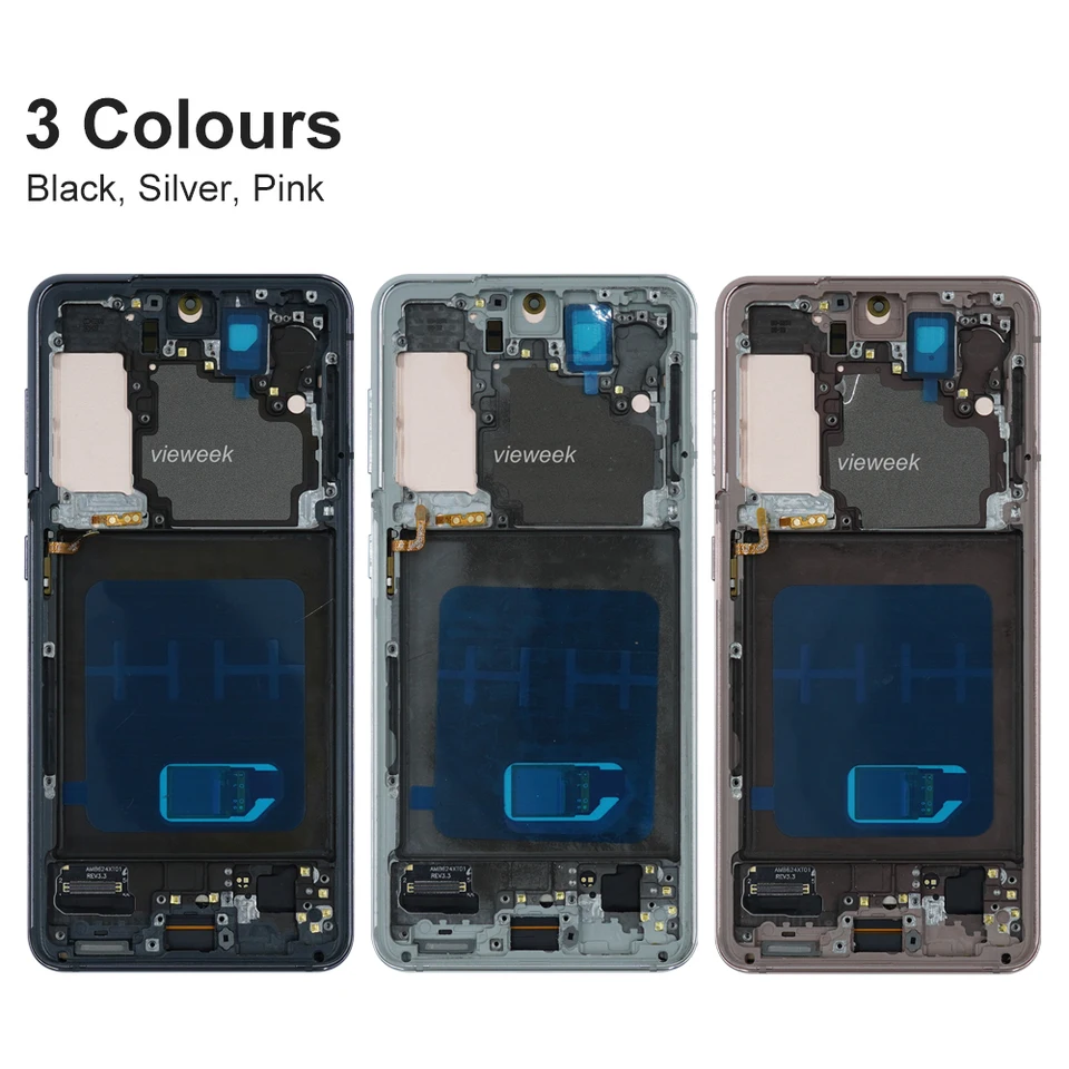 Pantalla S21 5G G991B G991B/DS Super AMOLED Screen Digitizer con Marco para Samsung Galaxy S21 LCD Display Touch Screen Repuesto 6