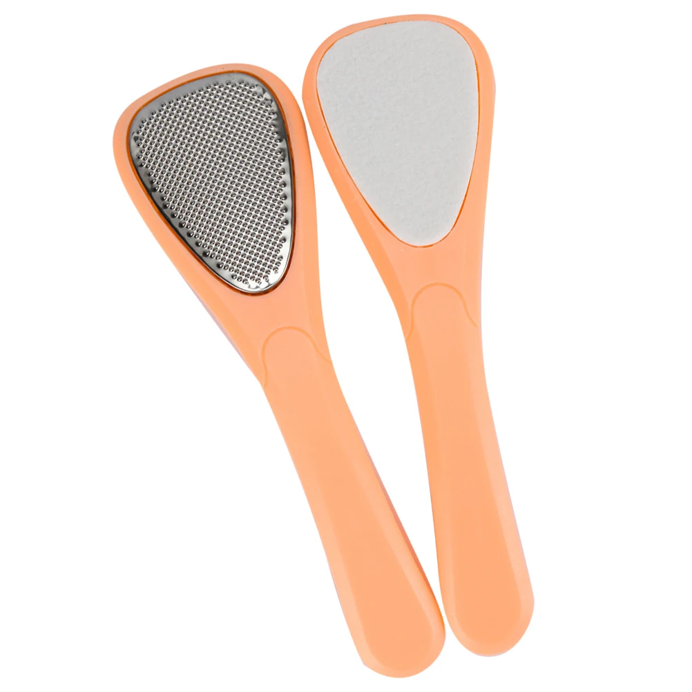 2 szt. Zestaw pilników do stóp ze stali nierdzewnej, skuteczne narzędzie do pedicure do usuwania skórek i odcisków, wygładzający skórę stóp w domu.