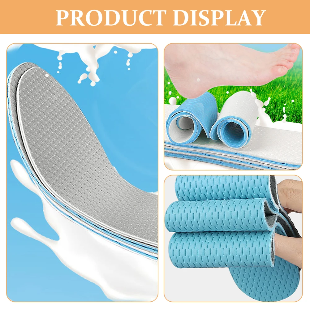 

1 Pair Cuttable Comfort For Women Men Durable Breathable Inserts Sport Daily Use Athletic Shoe Pads Replacement Sport Insoles