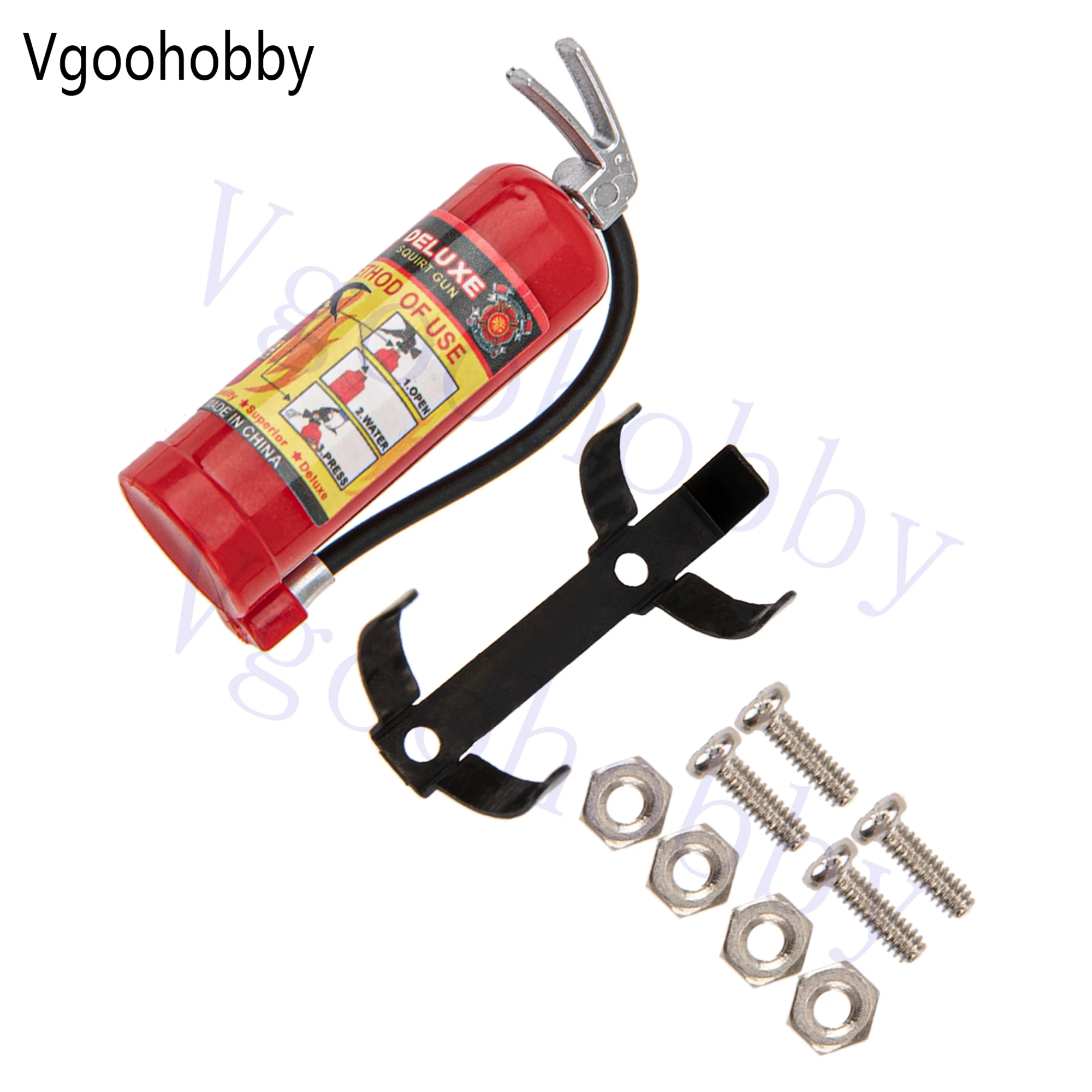 2Pack Simulation Fire Extinguishers with Stickers Decoration Part for Traxxas TRX4 Axial SCX10 Tamiya CC01 D90 1/10 RC Crawler