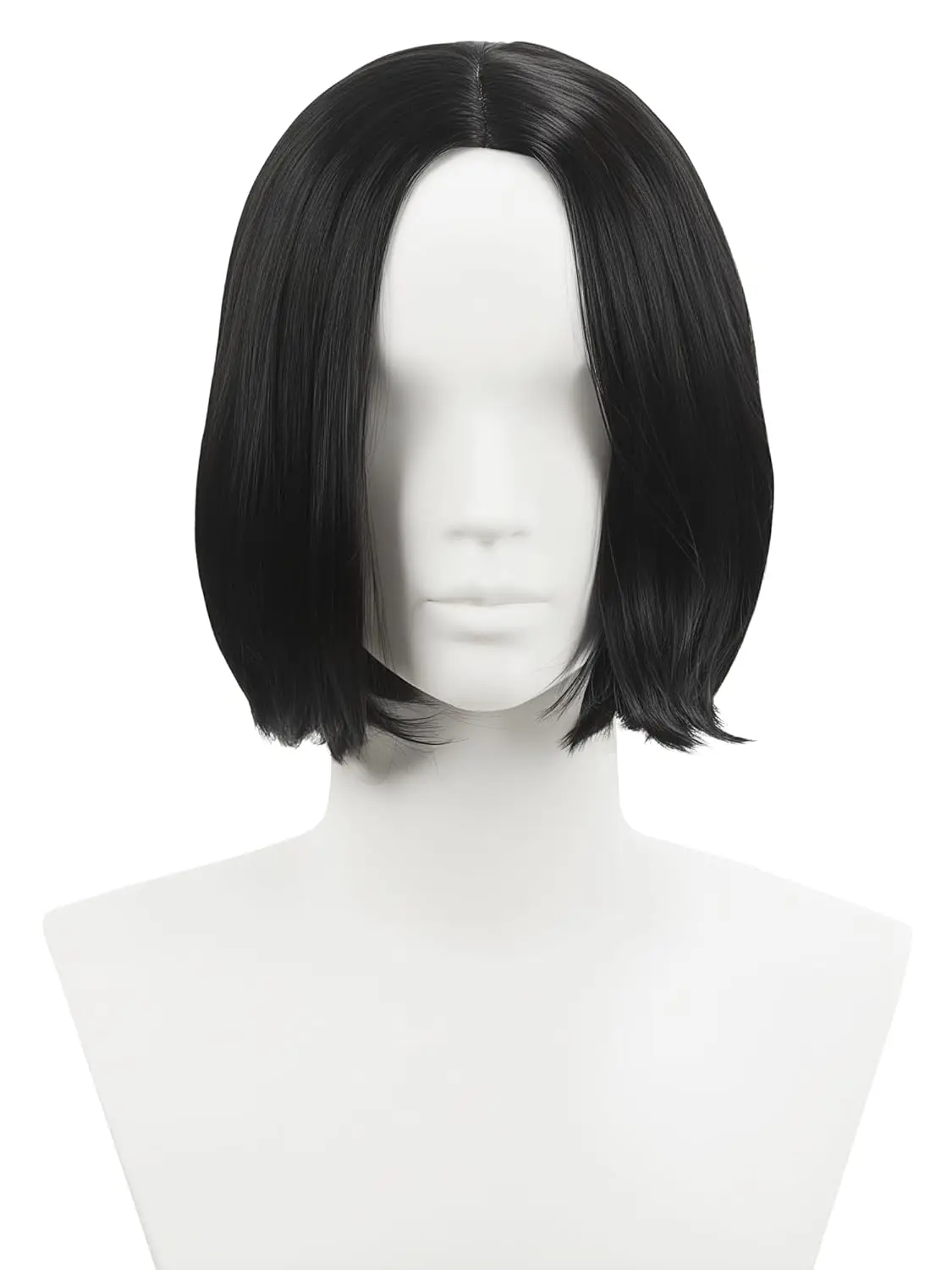 Brązowa, błyszcząca, męska, ciemna peruka w stylu czarnoksiężnika do odgrywania ról, długa, czarna, syntetyczna, odporna na ciepło, dla dorosłych, na Halloween.