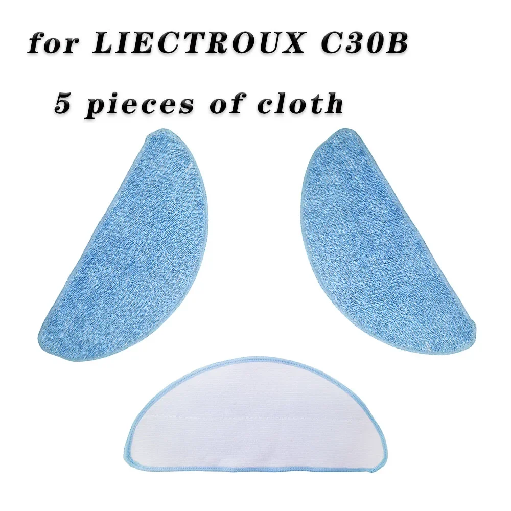 For LIECTROUX C30B Robot Vacuum Cleaner Proscenic 800T Robot Vacuum Cleaner C30B Parts Side Brush Mop Cloth HEPA Filter