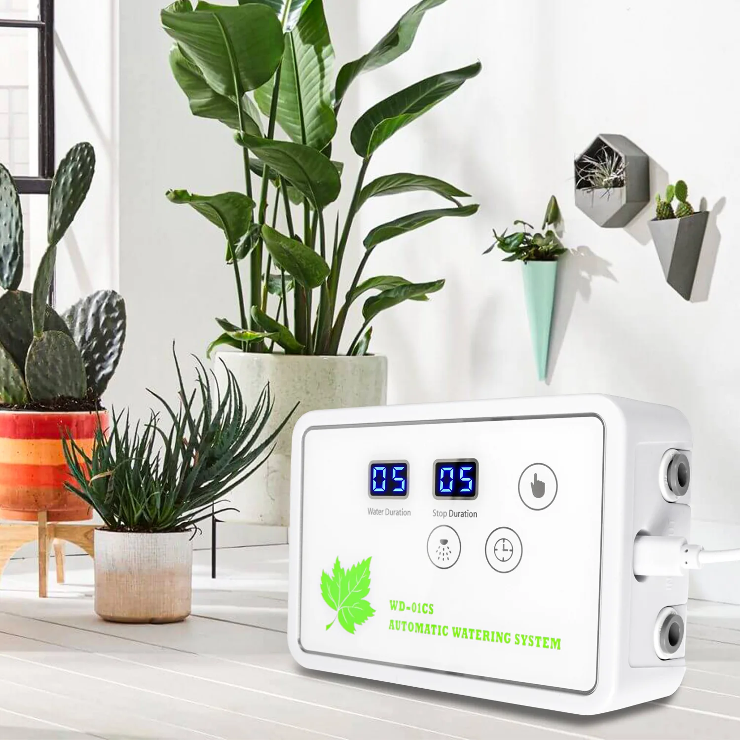 adjustable drip arrow mobile phone control flower watering device Automatic timing watering Balcony potted growing irrigation