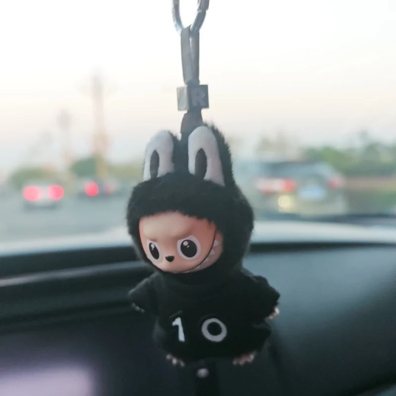 أسود تي شيرت أبيض لدمية Ropa Labubu V1 V2 V3 V4 10 سنوات الذكرى الملابس المطرزة لملابس Labubu #6