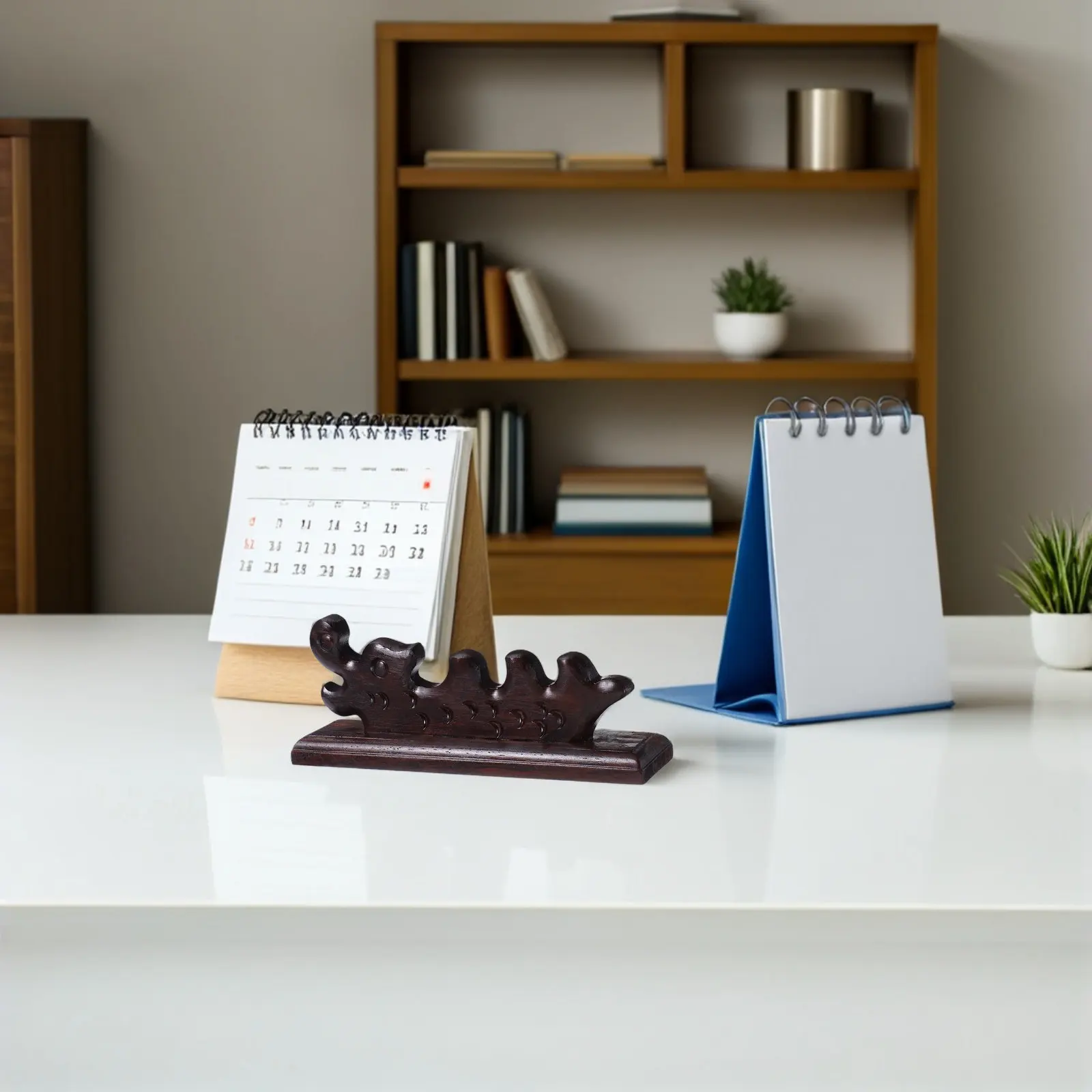 3Pcs Retro Vintage Wooden Brush Rest Stand for Chinese Calligraphy Pen Holder Desk Accessories Brush Rack Writing Tool