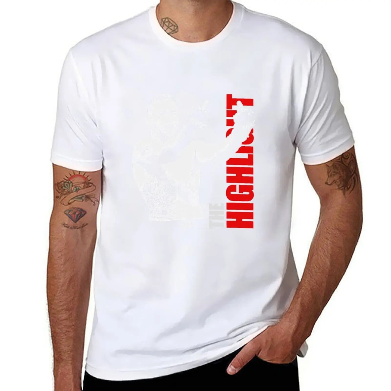 Justin Gaethje The Highlight T-Shirt t shirts designer men t shirt cotton 100% T-Shirt