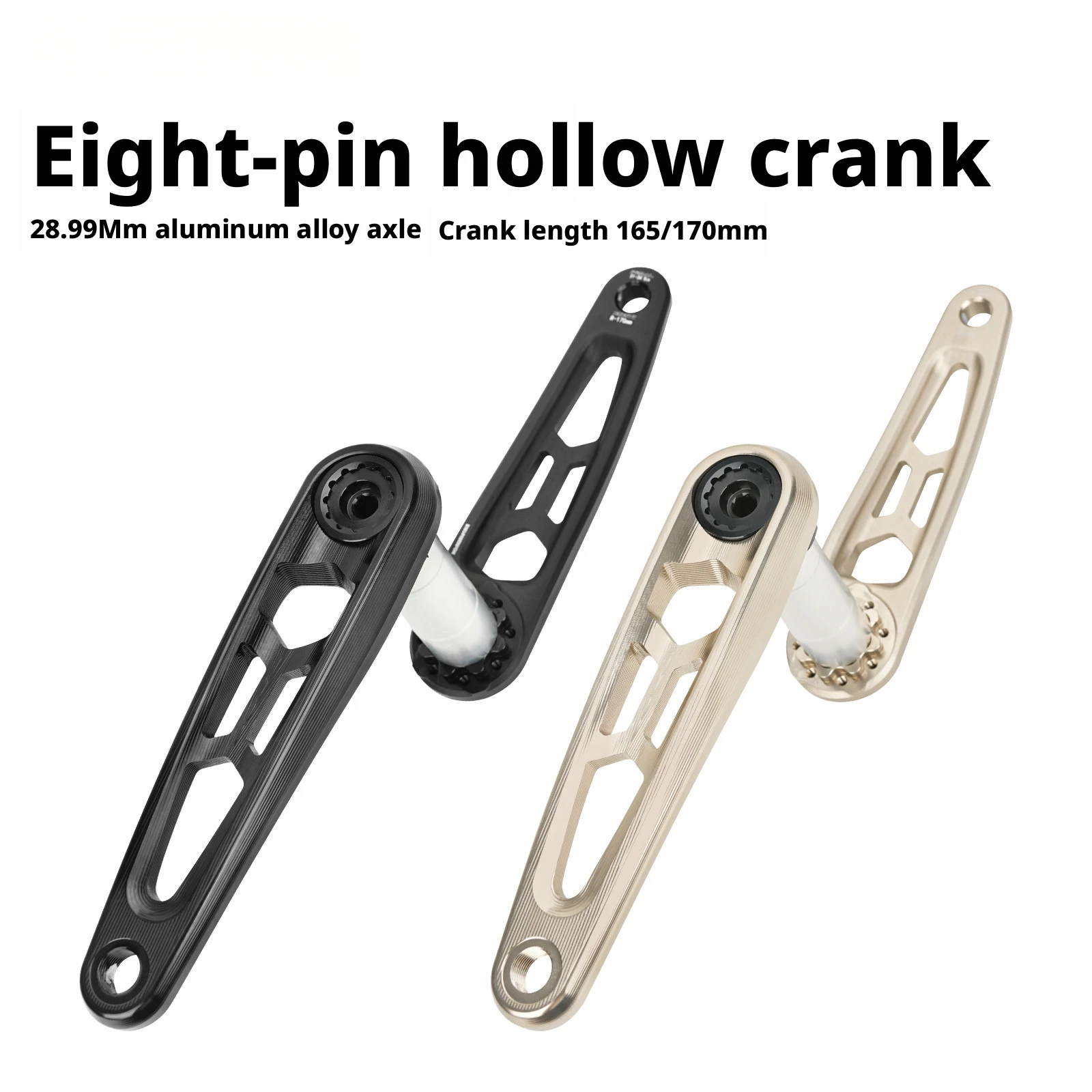 Bicycle DUB Hollow MTB Crank 8 Bolt Direct Mount Crankset Aluminum Alloy Forged MTB Crank Arm 165/170mm Mountain Bike Crank Part