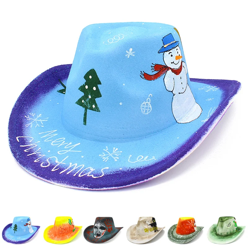 

Fedora Hats Women Trilby Caps Fedoras Jazz Hat Cowboy Cap Felt Blower Adult Chapeau Heart Top Halloween Christmas Cocked Hats