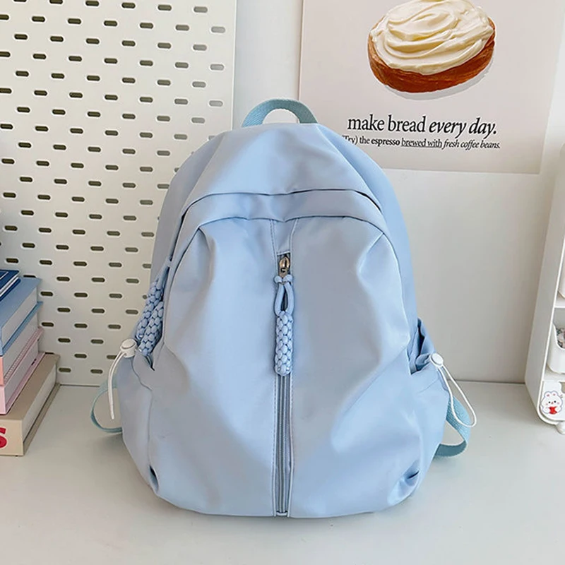 

2025 Новый дорожный рюкзак большой емкости, простая однотонная студенческая спортивная сумка для компьютера