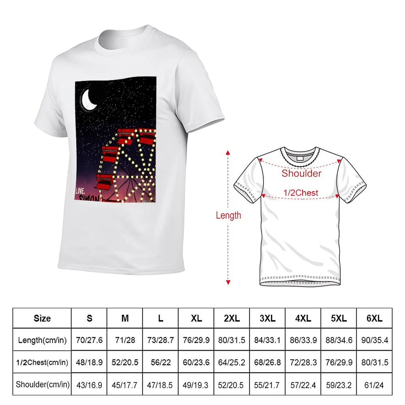Love Simon T-Shirt t shirts for man slim fit t shirts cotton 100% T-Shirt