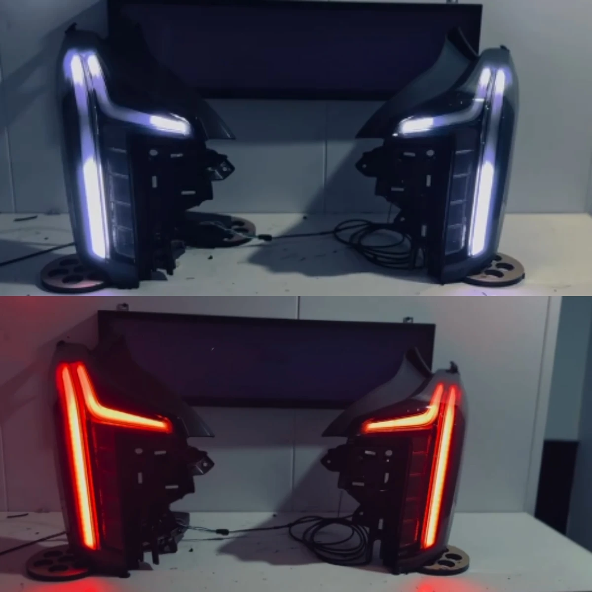 

Customs Colorful LED 2pcs Rear Taillight for Cadillac CT5 19-25 Controllable RGBW brake light