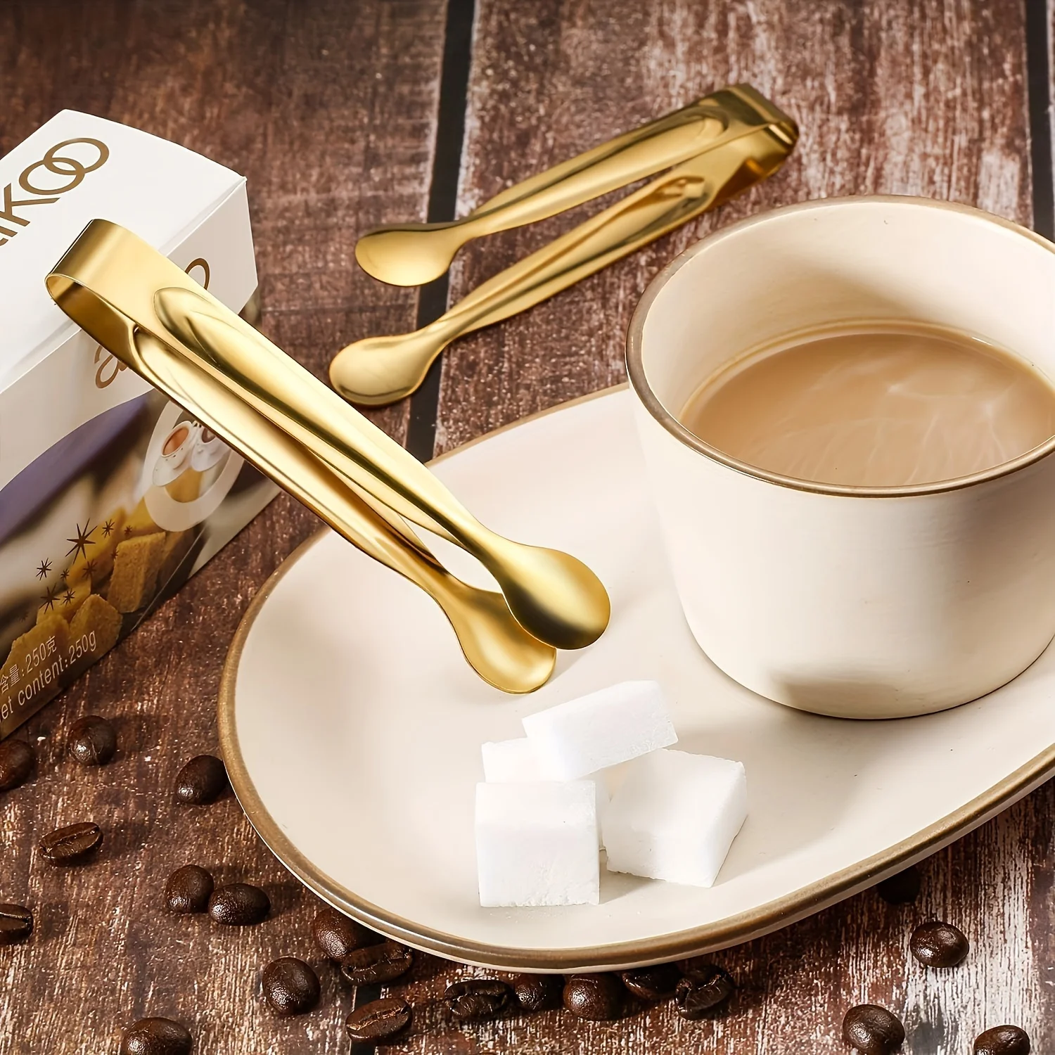 5Pcs, Deluxe Gold Mini cutlery clip set - elegant stainless steel appetizer clips for weddings, parties and meat platters