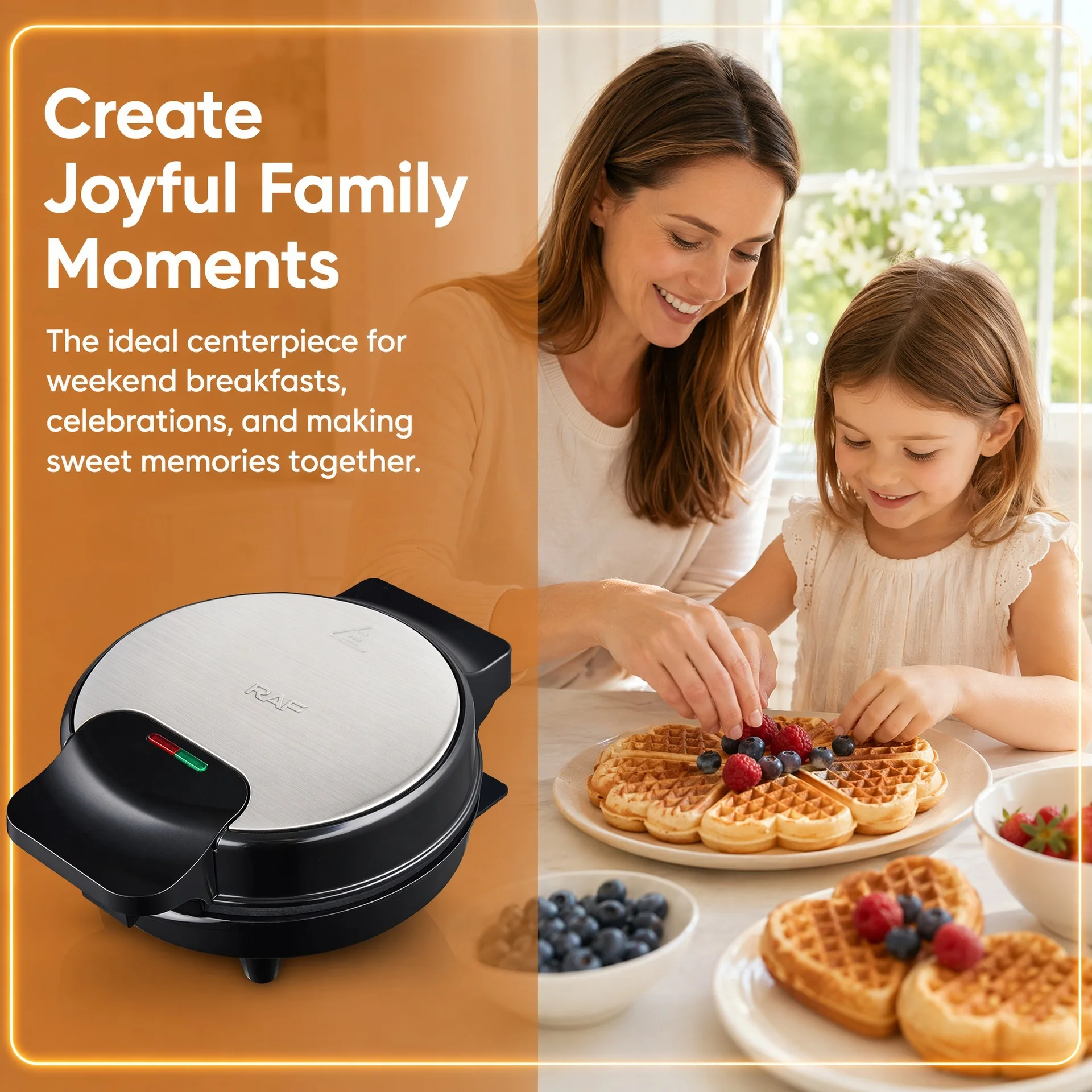Grenzübergreifende Frühstücksm – Mini Waffle Maker Machine Bewertung und Preis