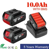 NEW For BOSCH Authentic 18V 10Ah LITHIUM-ION BATTERY GBA 18V 10Ah 18V Professional GBA GSR GSB BAT618 BAT609 w/Fuel Guage