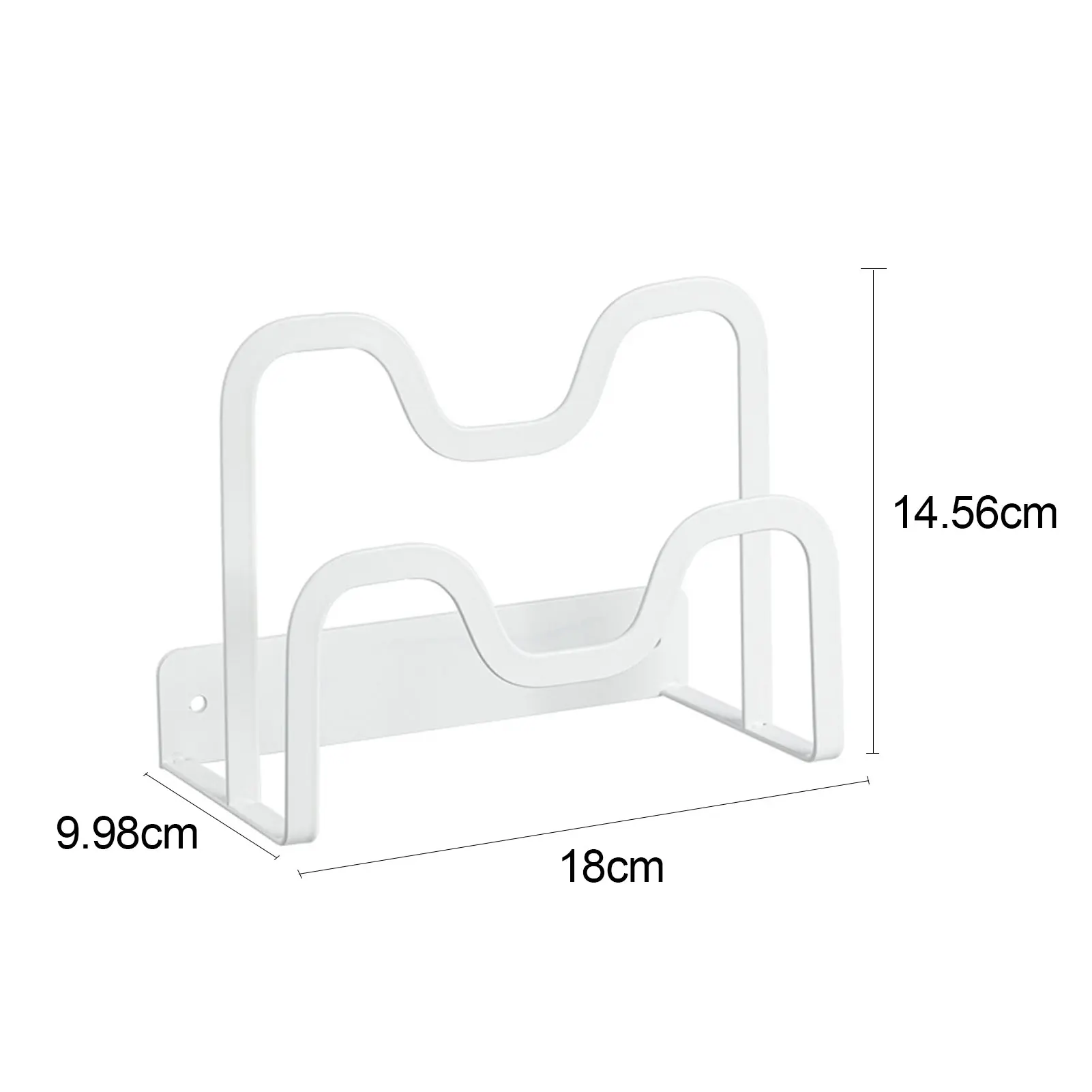 Cozinha Wall Mounted Storage Rack, Pan Organizer, Pot Storage Management, estável e durável