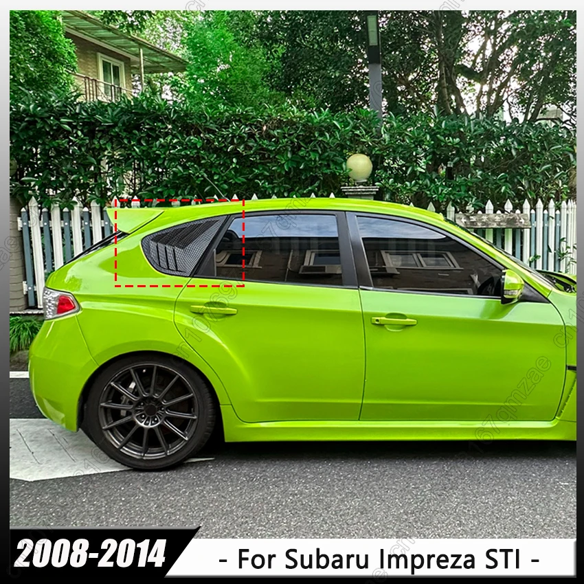 

2 шт. автомобильные задние боковые вентиляционные отверстия, жалюзи, крышка затвора для Subaru Impreza GRB WRX STI 2008-2014 хэтчбек, глянцевый черный кузов, комплекты