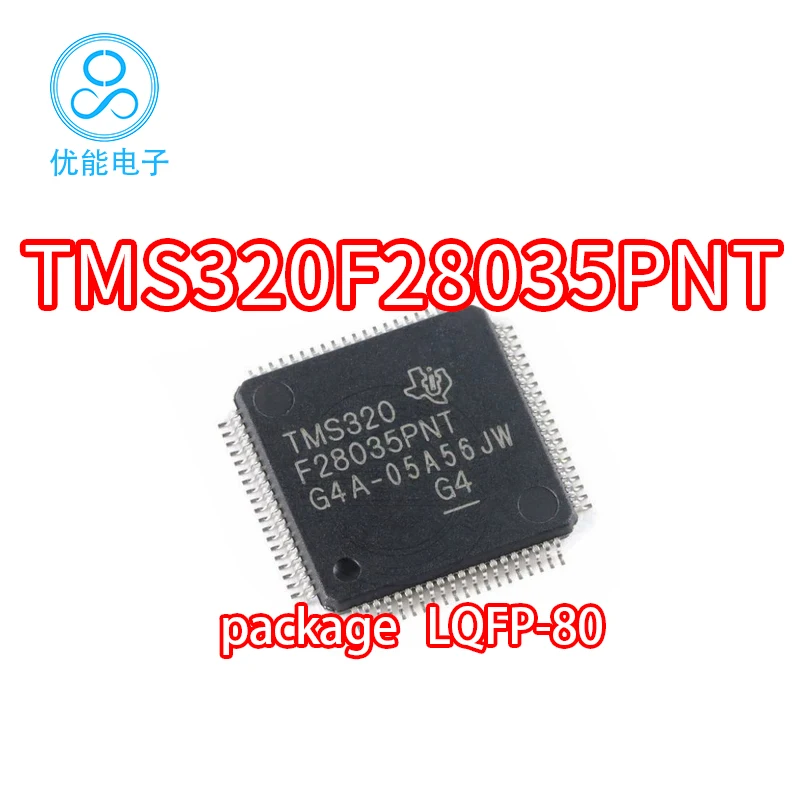 

Imported TMS320F28035PNT package LQFP-80 microcontroller chip TMS320F28035PN