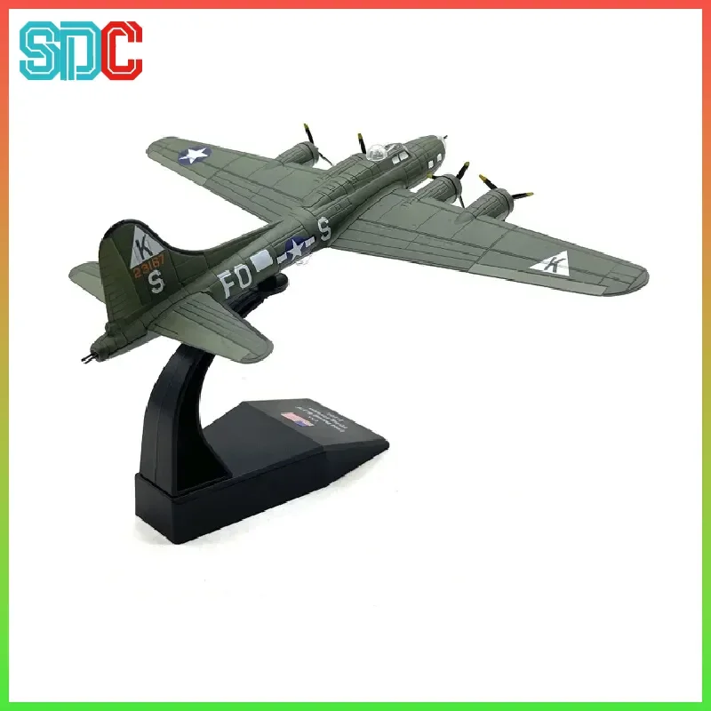 1:144スケール アメリカ空軍 フライングフォートレス B-17爆撃機 合金ダイキャスト製 シミュレーション航空機模型 完成品 コレクター向け