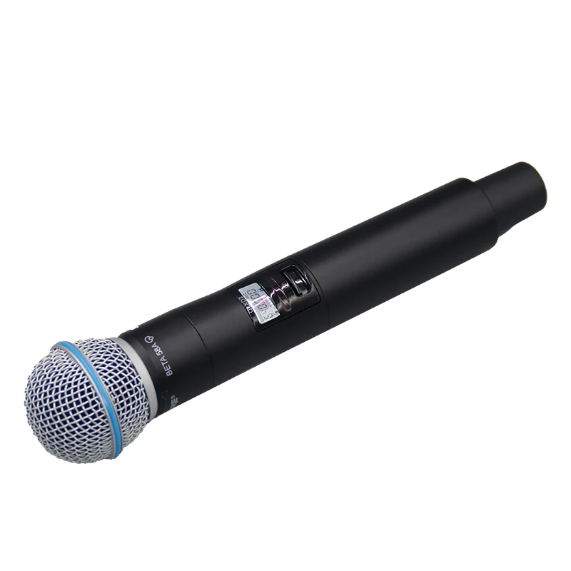 QLXD4 BETA58 UHF True Diversity Wireless Microphone System With Lavalier Headset Mic For Karaoke Stage Performance