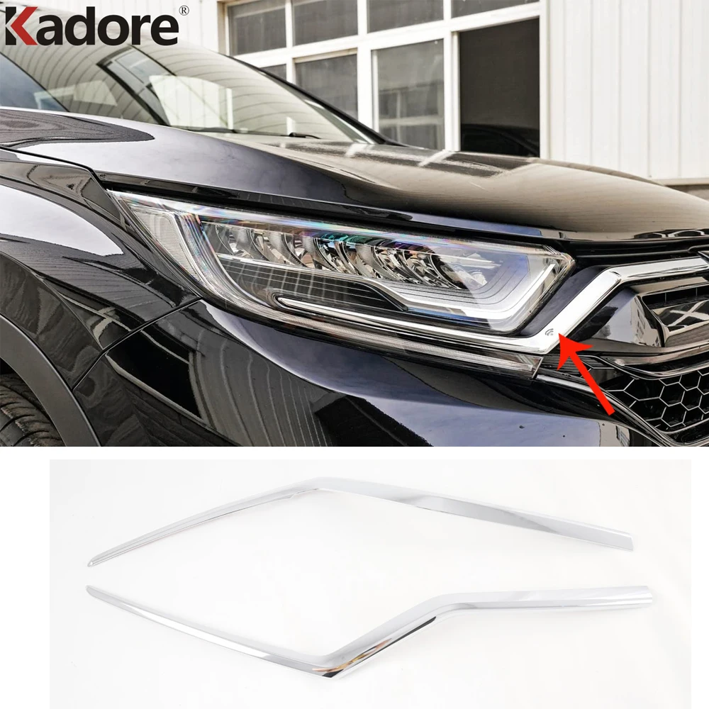 For Honda CR-V CRV 2020 2021 2022 ABS Chrome Car Front Grille Cover Trim Molding Garnish Protector Sticker Exterior Accessories