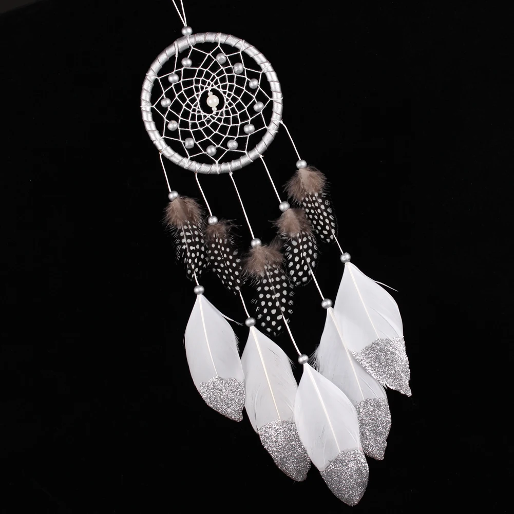 Dream Catcher Wind Chimes Thread Handmade Feather Wall Hanging Decor Pendant Car Home Decoration Substance Hunter