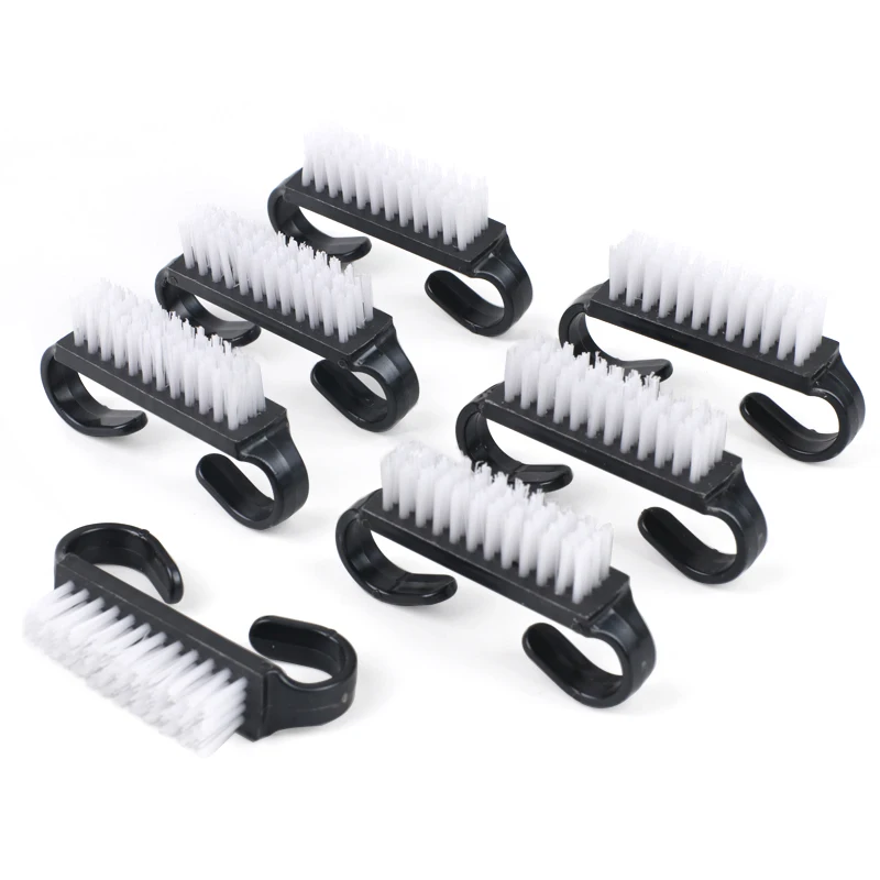 50Pcs Black Cleaning Nail Care Brush For Manicure Soft Remove Dust Small Angle Cleaner Acrylic&UV Powder Remover Brush