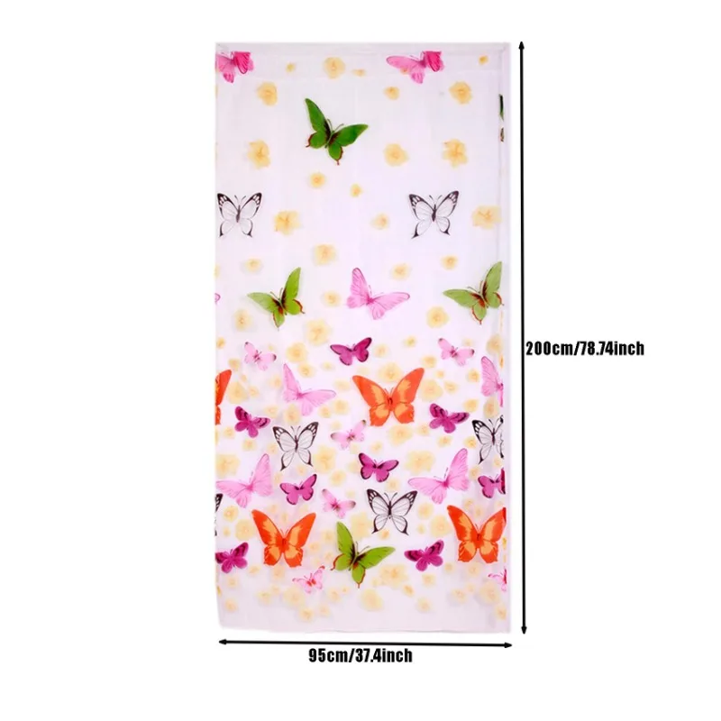 1PC New Beautiful Window Curtain Large Butterfly Print Screens