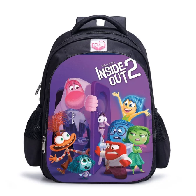 New Children School Bag Boys Girls 3D Print Inside Out2 Cartoon Kindergarten Schoolbags Kids Orthopedic Backpacks 4-13 Year
