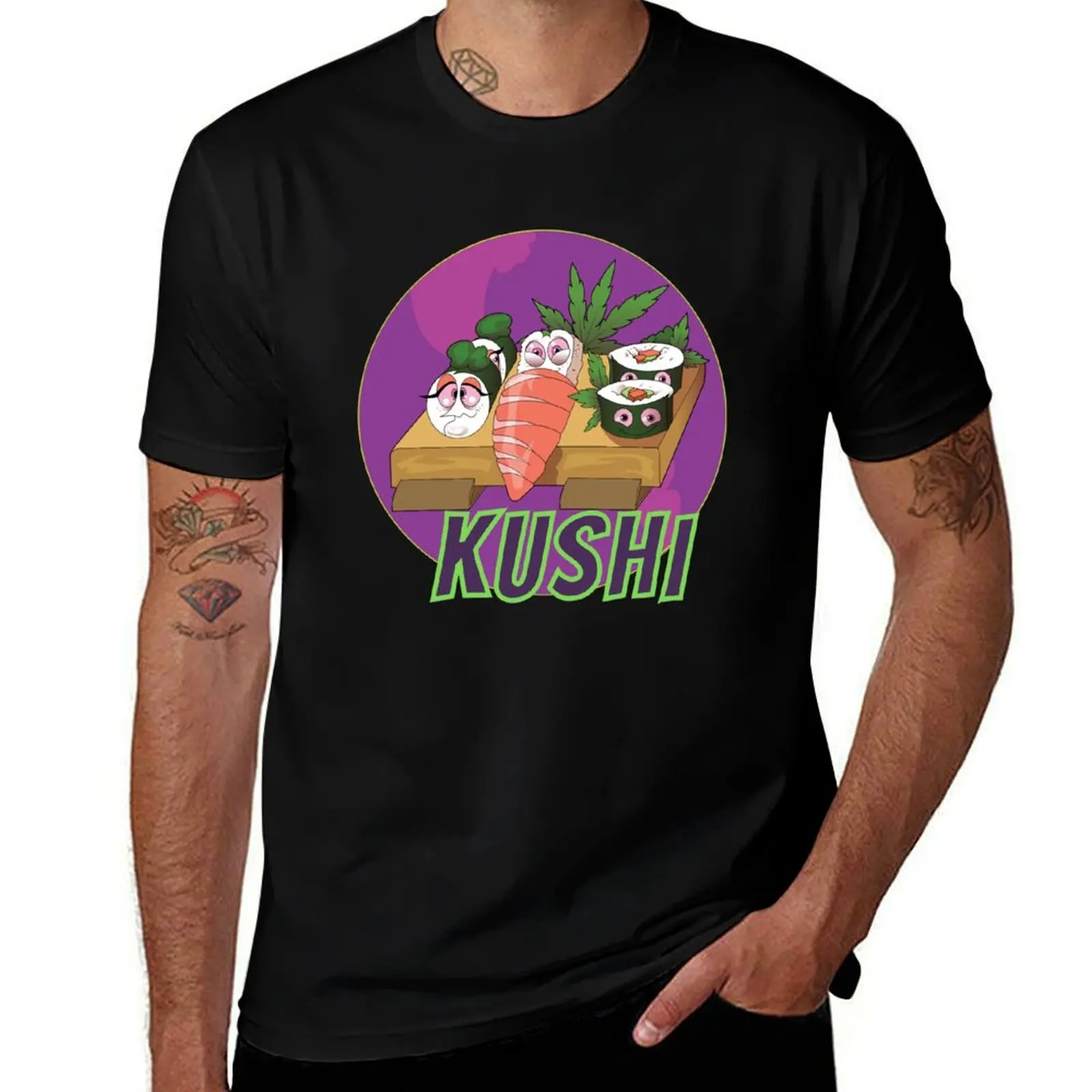 

Kushi T-Shirt Casual Simple Design Short Sleeve Shirt