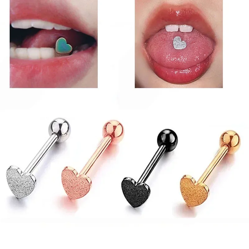 

Personalized Crystal Steel Heart Nipple Tongue Nail Piercings Stud Lip Piercing Body Jewelry