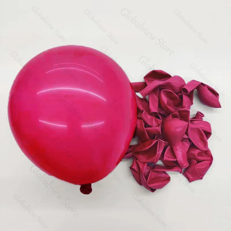 20 Stück 12/10/5 Zoll rote Latexballons Hochzeit Party Pink Rote Ballons für Geburtstag Babyparty Neujahr Weihnachten Helium Luftglobos – Detail 6