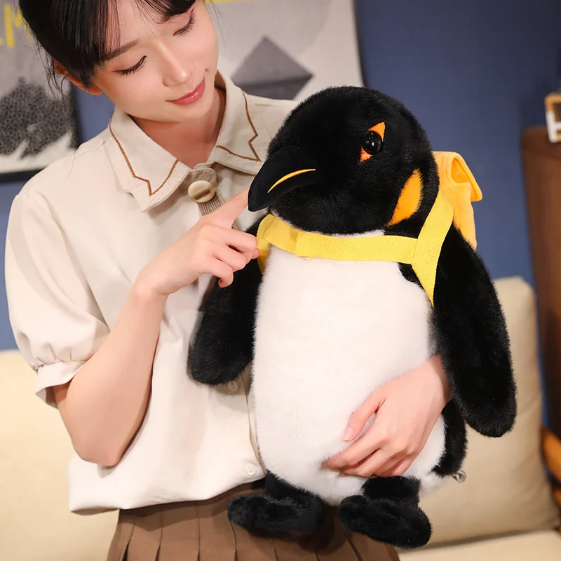 ぬいぐるみペンギンシミュレーションぬいぐるみ,カワイイバックパック,動物人形,家の装飾,子供のための誕生日プレゼント