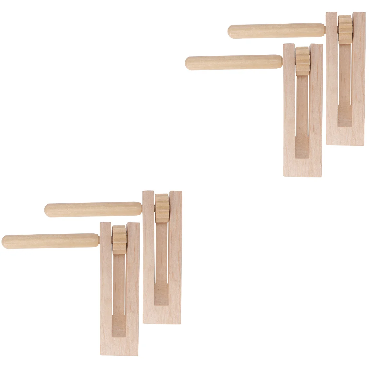 2 Count Soundboard Musical Instrument Toy Kids Sports Toys Practical Castanet Wooden Educational Baby for Babies