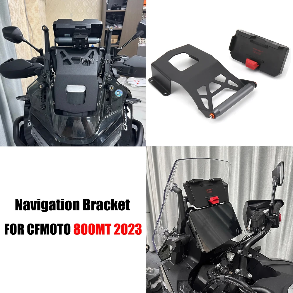 

New For CFMOTO 800MT 800mt 800 MT 2023 Expansion Stand Crossbar 22mm Motorcycle Phone GPS Mount Navigation Bracket