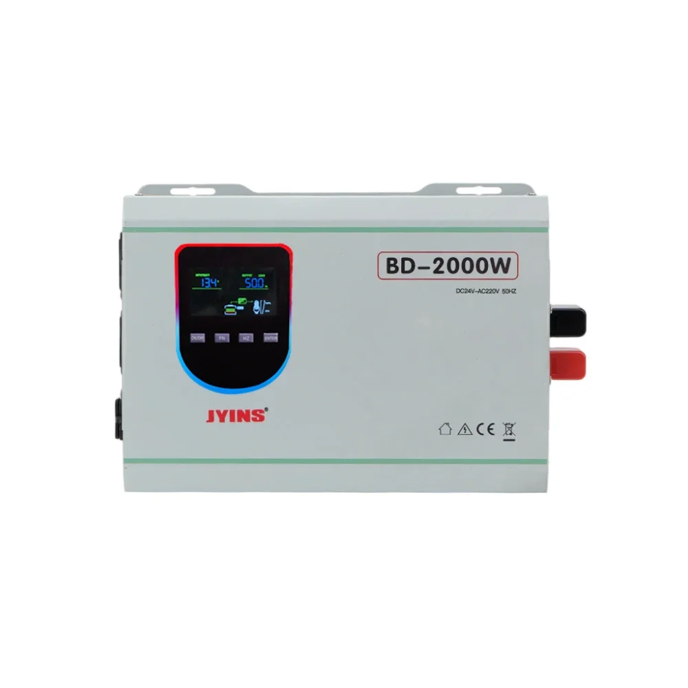 Fast Charger 12V 24V 48V 2000W Bidirectional Single Phase Grid Pure Sine Wave Power Inverter 12V 60A Battery Home Industrial