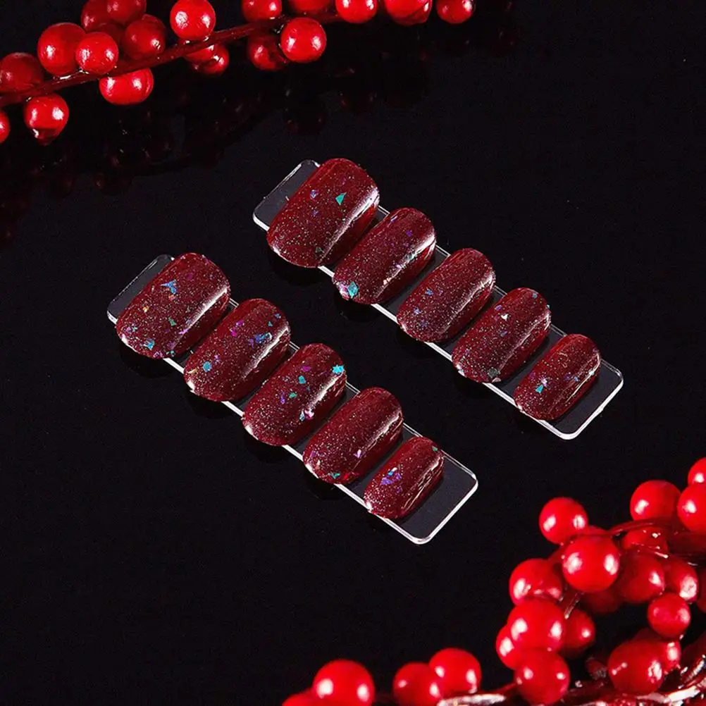 50 stuks nagel displaystrip nepnagels standaard transparant plastic manicure gereedschap praktijk esthetisch functioneel salongebruik