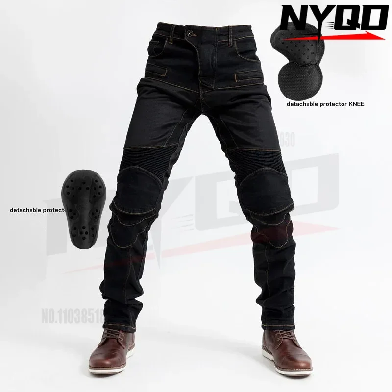 Motorcycle Summer Pants 719 Breathable Anti Drop Pants Motorcycle Rider Slim Fit Men Women CE Protector motorcycle pants men