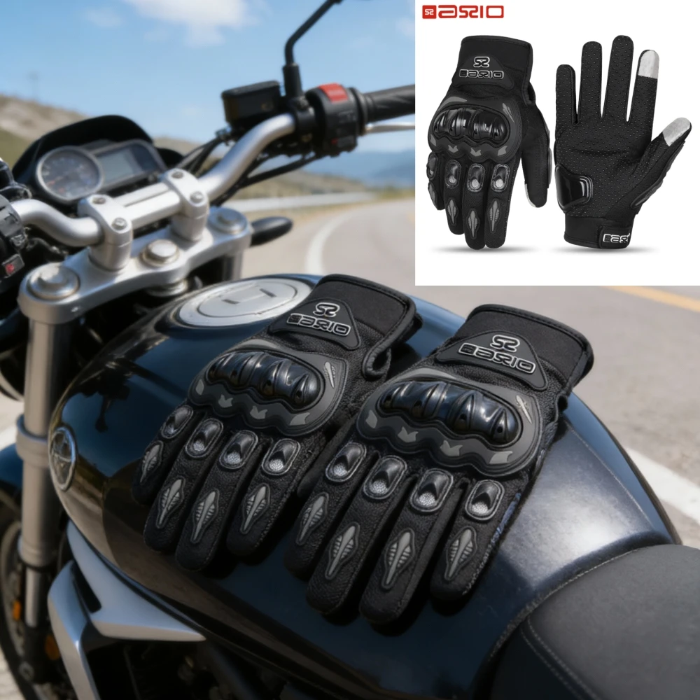 

Летние высокопроизводительные мотоциклетные перчатки — дышащие противоскользящие прочные сенсорные перчатки с полным пальцем для мотокросса и гонок