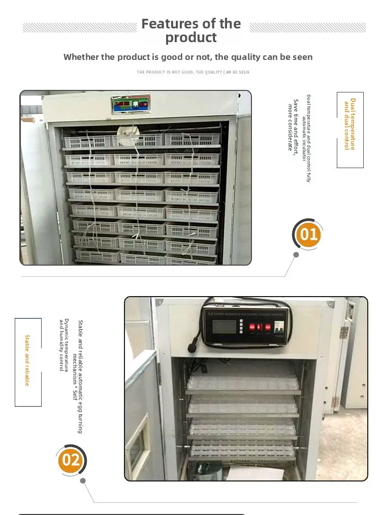 Automatic 528 ligent Dry Wet Separation Chicken Chicken Hatchery Machine Equipment