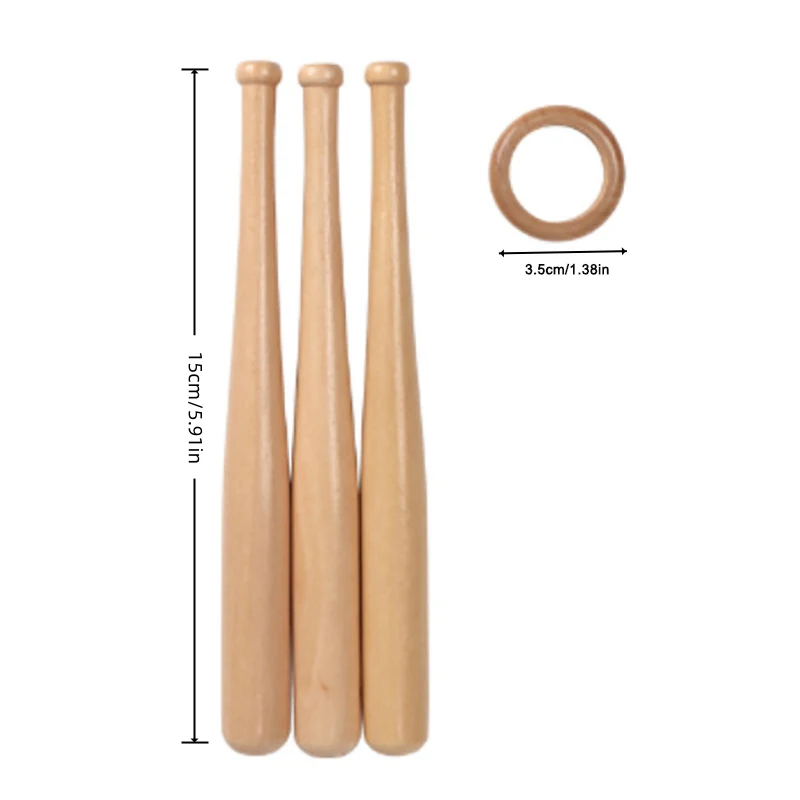 Wooden Baseball Holder Mini Baseball Bat Display Stand Golf Tennis Ball Support Bracket Beisbol Softball Baseball Accessories