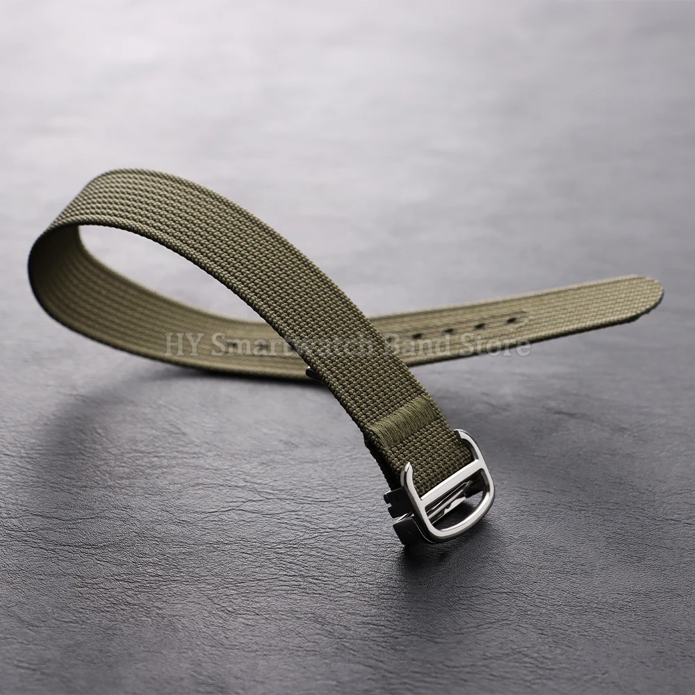 20 ミリメートルキャンバスナイロン時計ストラップセイコーモータス用オメガ折りたたみバックルミリタリースポーツブレスレット男性女性ユニバーサルブレスレット