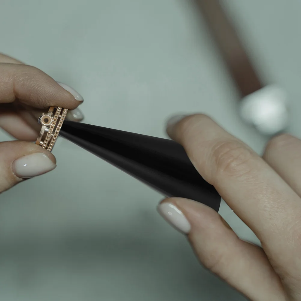 Support de bague en bois ABS, 6 pièces, support de bijoux, Durable, résistant à l'usure, organisateur, présentoir pour femmes et adolescentes