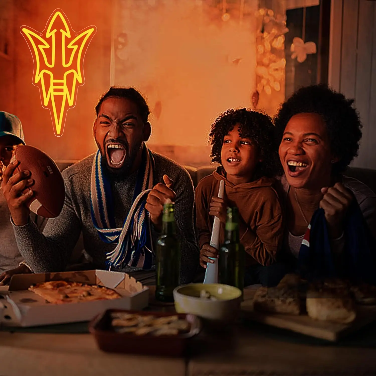 جامعة كرة القدم النيون USB عكس الضوء LED ضوء للفصول الدراسية غرفة الألعاب غرفة نوم الديكور التخرج شخصية هدية