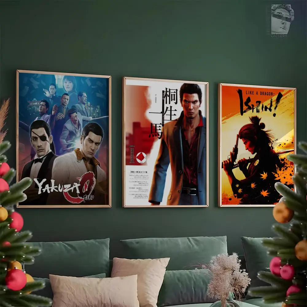Dragon Poster HD Anime Like Game Hot Classic Yakuza Theme Singer/OST/Movie-Waterproof Self-Stick A Home Decor