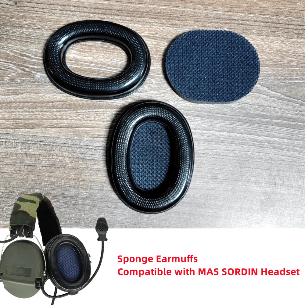 

Tactical Headset Accessories Silicone Earpads Compatible with MSA SORDIN Electronic Earmuffs Shooting Headphones Sponge Ear Cups