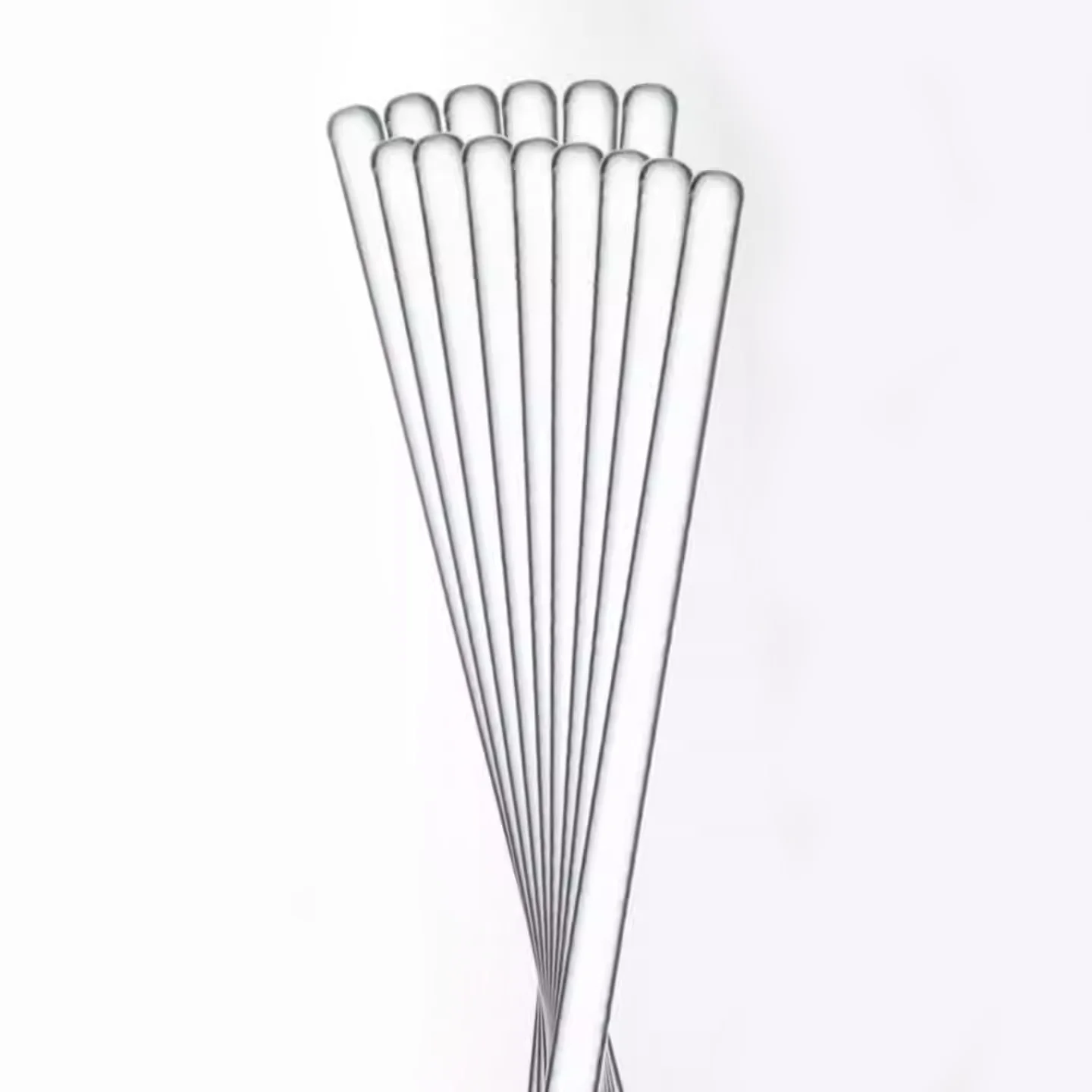 Quartz glass stirring rod, laboratory high-temperature resistant glass rod, industrial diversion solid glass rod