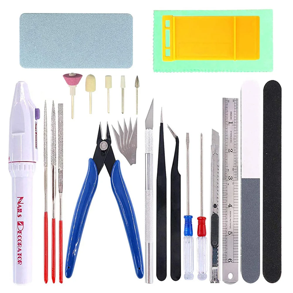 

5pcs 27 Piece Modeler Tools Cargo Architectural Model Machine Repair Fixing Tool Set