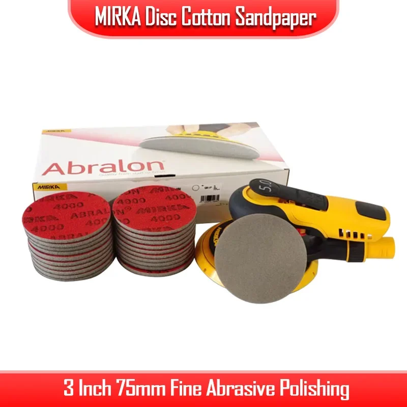 

MIRKA Disc Cotton Sandpaper 3 Inch 75mm for Bowling Car Paint Glass And Other Fine Abrasive Polishing Beauty Abrasives