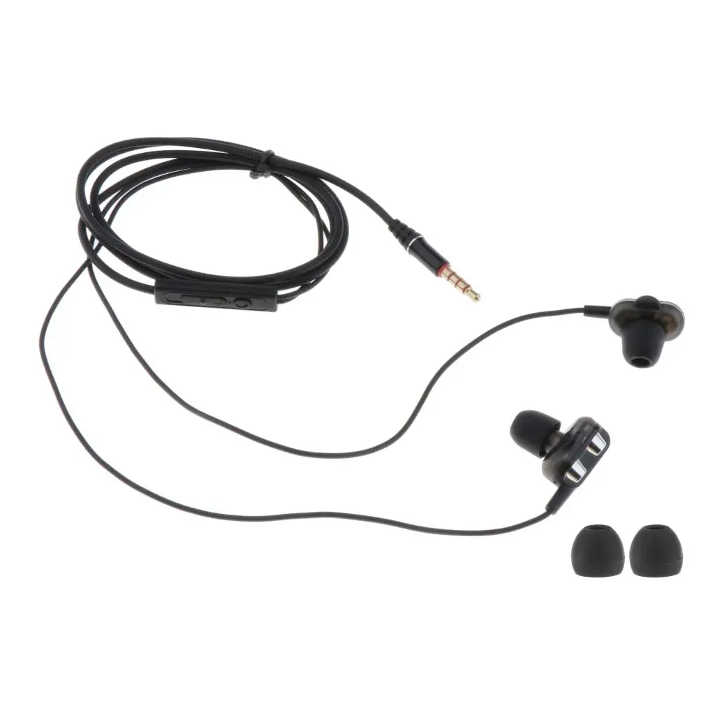 3.5 mm in-ear bass stereo microphone + wired remote control earphone headset