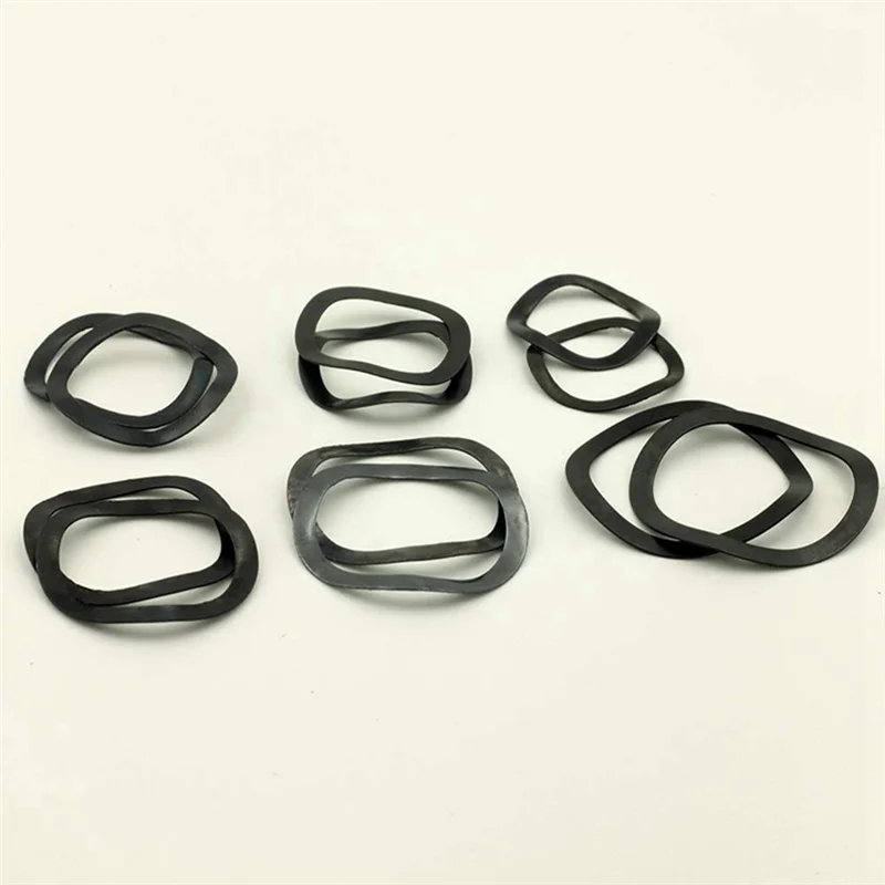LJL 3-25Mm 65Mn Manganese Spring Gasket Elastic Washers Assortment Kit Tri-Crest Washer Bearing Wave Pad Kit